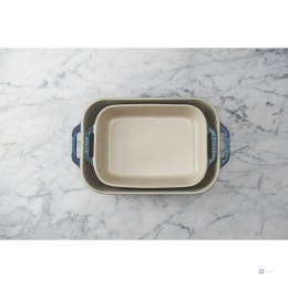 Zestaw 2 prostokątnych półmisków ceramicznych STAUB 40511-924-0 - antyczny turkusowy