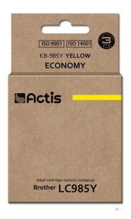 Actis KB-985Y Tusz (zamiennik Brother LC985Y; Standard; 19,5 ml; żółty)