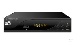 Tuner cyfrowy Esperanza EV105P DVB-T2 DVB-T2 H.265/HEVC